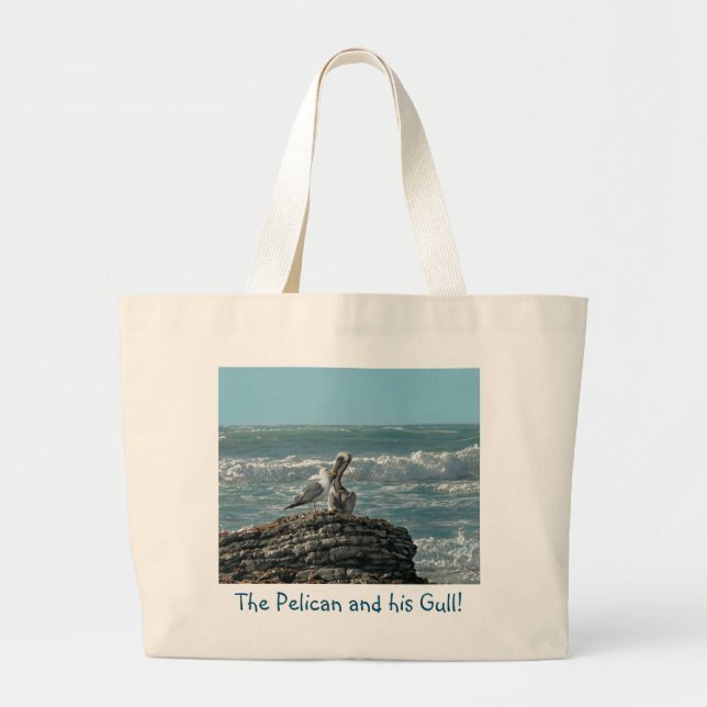 Bolso De Tela Gigante ¡El Pelican y su Gull! (Frente)