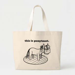 Bolso De Tela Gigante ¡El Ponytoast original!