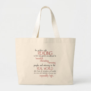 Bolso De Tela Gigante El problema con la lectura
