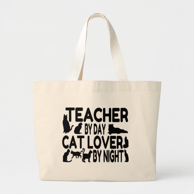 Bolso De Tela Gigante El profesor Cat Lover (Frente)