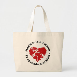 Bolso De Tela Gigante El racismo es cáncer