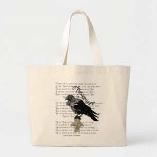 Bolso De Tela Gigante El ravén de Edgar Allan Poe