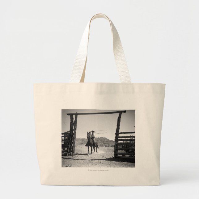 Bolso De Tela Gigante El roping del vaquero (Frente)