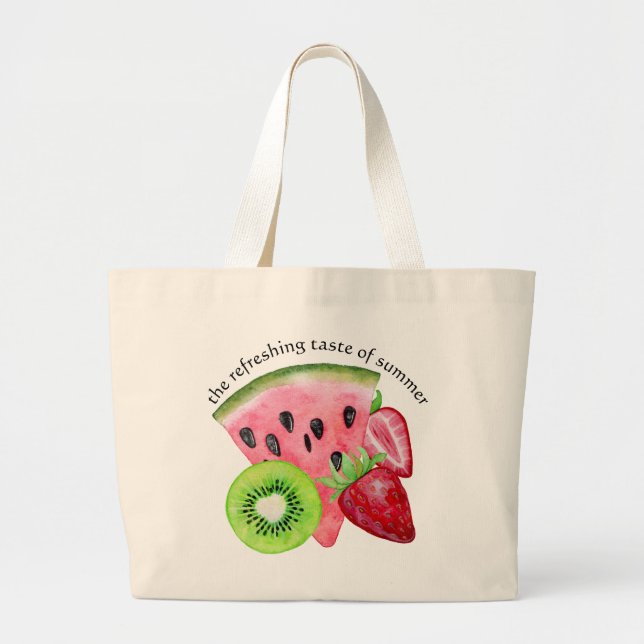 Bolso De Tela Gigante El sabor refrescante del verano (Frente)