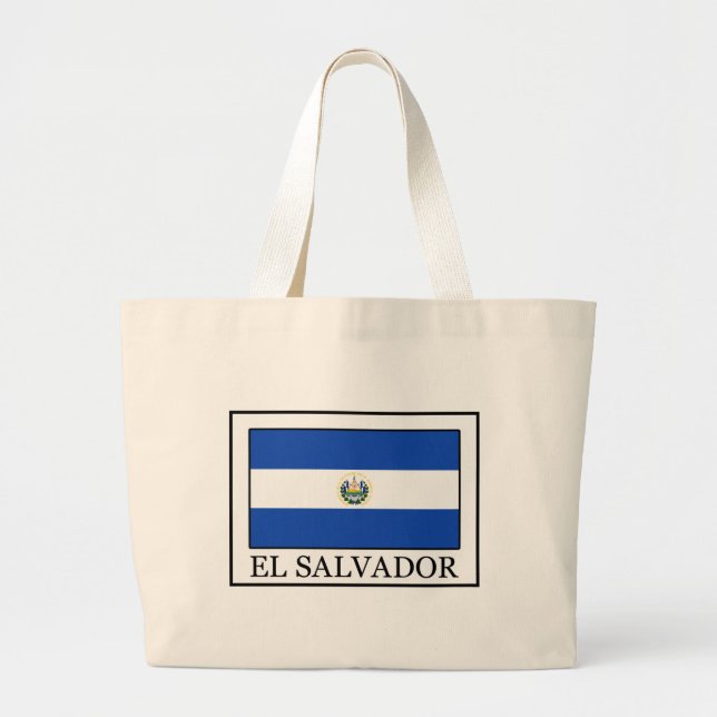Bolso De Tela Gigante El Salvador (Frente)
