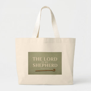 Bolso De Tela Gigante EL SEÑOR ES MI PASTOR   Cristiano