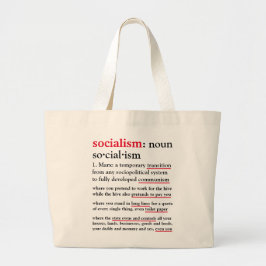 Bolso De Tela Gigante El socialismo definió el tote Jumbo