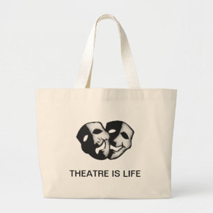 Bolso De Tela Gigante El teatro es vida