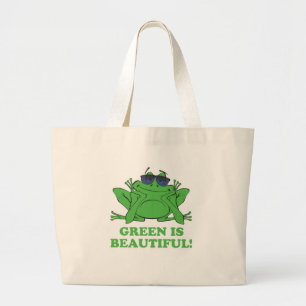 Bolso De Tela Gigante El verde es bello