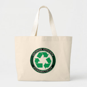 Bolso De Tela Gigante El verde que va recicla Connecticut