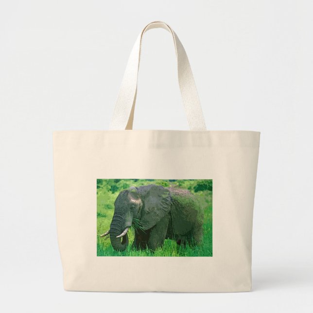 Bolso De Tela Gigante Elefante (Frente)