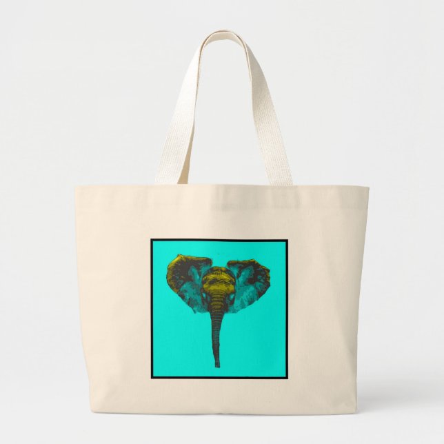 Bolso De Tela Gigante Elefante (Frente)