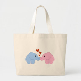 Bolso De Tela Gigante Elefante-amor