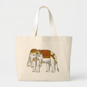 Bolso De Tela Gigante Elefante blanco Erawan tailandés