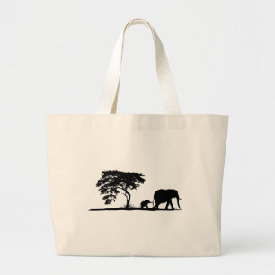 Bolso De Tela Gigante Elefantes