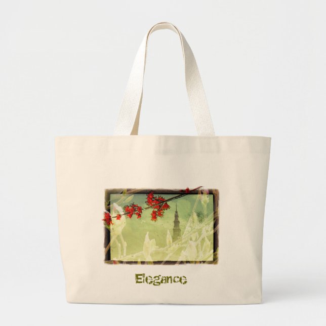 Bolso De Tela Gigante Elegancia (Frente)