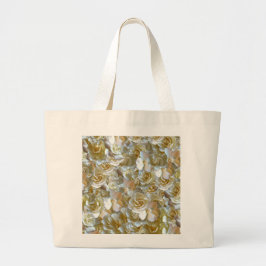 Bolso De Tela Gigante Elegante Rosa floral Petal