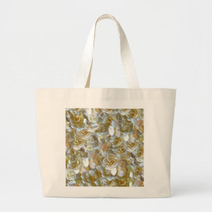 Bolso De Tela Gigante Elegante Rosa floral Petal