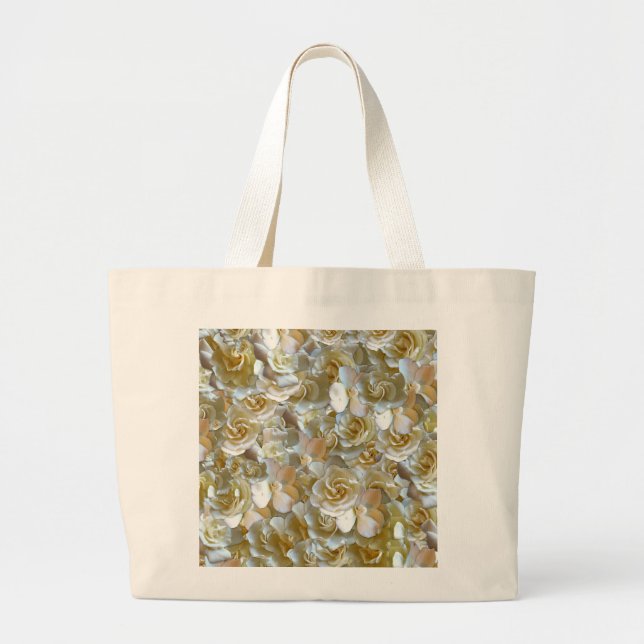 Bolso De Tela Gigante Elegante Rosa floral Petal (Frente)