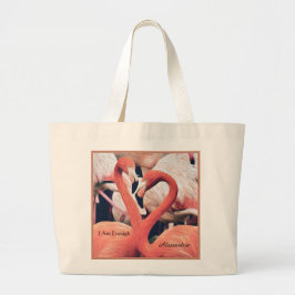 Bolso De Tela Gigante Elegante Rosa Soy Suficientemente Dicho Citas Moti