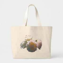 Bolso De Tela Gigante Elegantes rosas de color melocotón blanco naranja