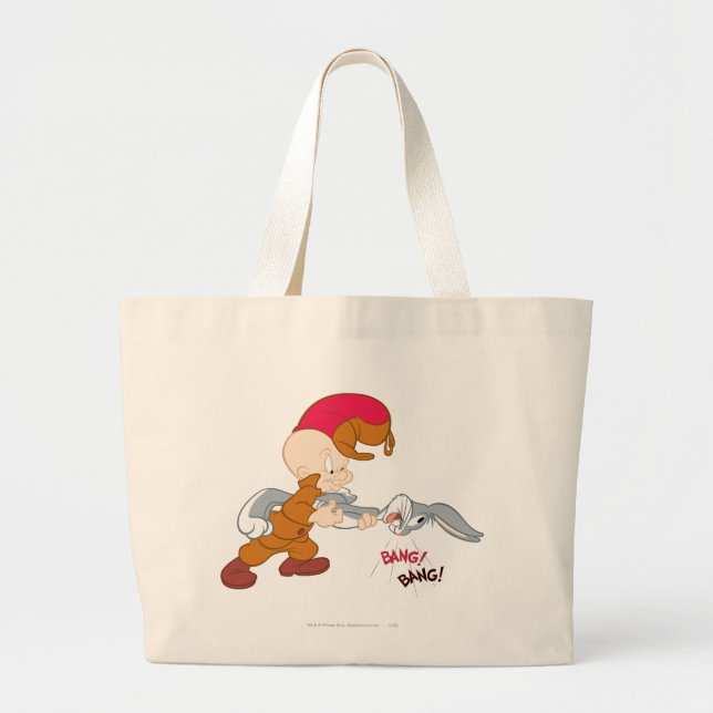 Bolso De Tela Gigante ELMER FUDD™ y BUGS BUNNY™ (Frente)
