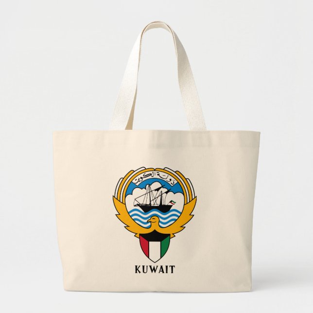 Bolso De Tela Gigante Emblema de Kuwait (Frente)