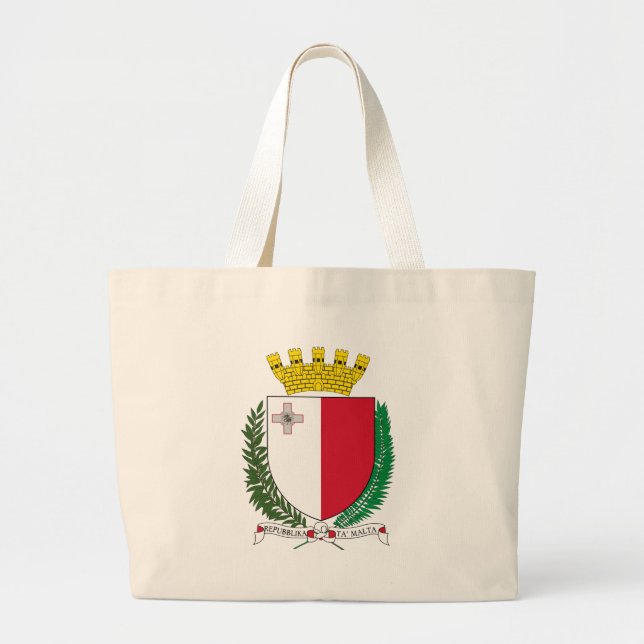 Bolso De Tela Gigante emblema de malta