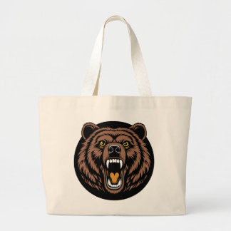 Bolso De Tela Gigante Emblema de Poder del Oso Rugiente