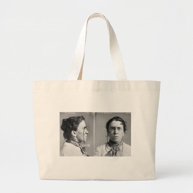 Bolso De Tela Gigante Emma Goldman - anarquista, 1911 (Frente)