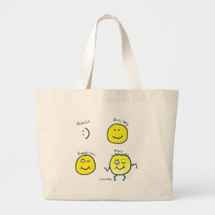 Bolso De Tela Gigante Emoji