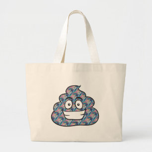 Bolso De Tela Gigante emoji de caca holográfica
