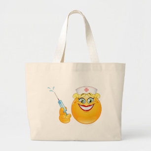 Bolso De Tela Gigante emoji de enfermería