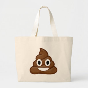 Bolso De Tela Gigante emoji de poop