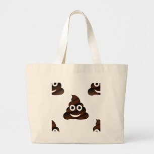 Bolso De Tela Gigante emoji de poop divertida