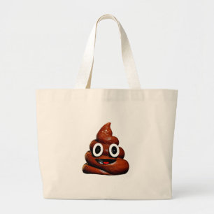 Bolso De Tela Gigante emoji de poop graciosa
