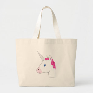 Bolso De Tela Gigante Emoji del unicornio
