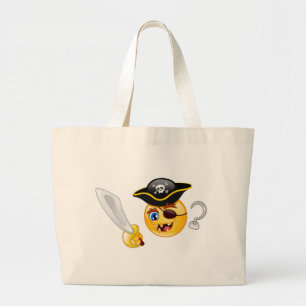 Bolso De Tela Gigante emoji pirata