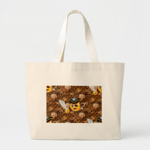 Bolso De Tela Gigante emoji pirata del tesoro