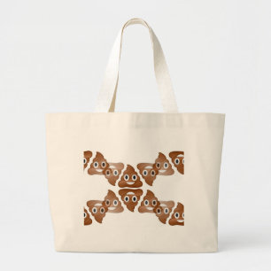 Bolso De Tela Gigante emojis de poop