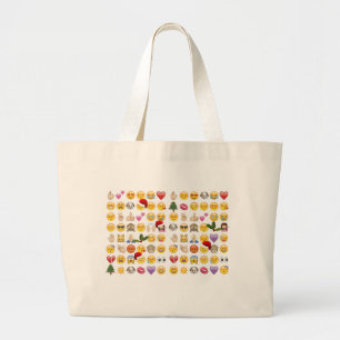 Bolso De Tela Gigante emojis navidades