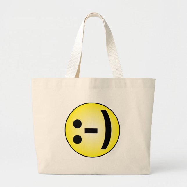 Bolso De Tela Gigante Emoticón (Frente)