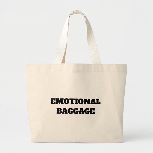 Bolso De Tela Gigante ‘Emotional Baggage’ Tote Bag (Frente)