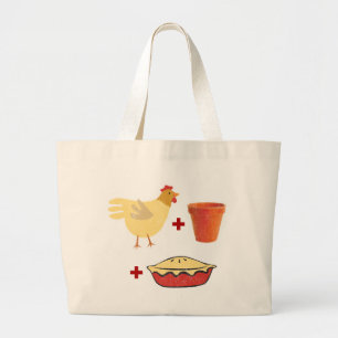 Bolso De Tela Gigante Empanada caliente del pollo