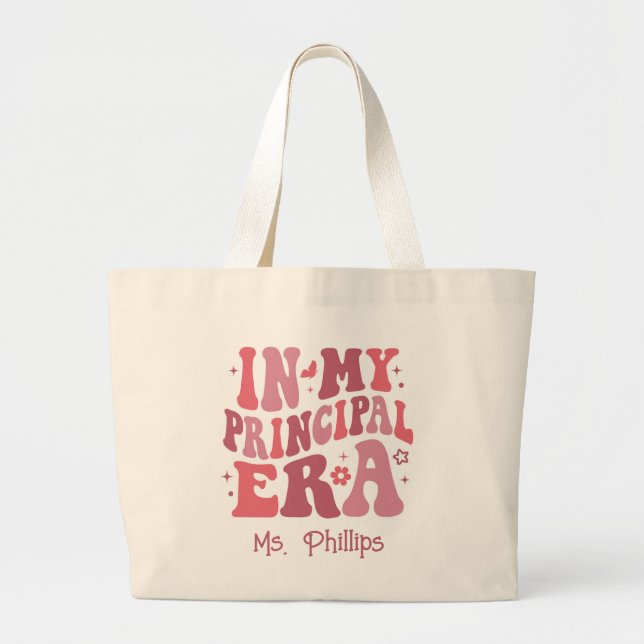Bolso De Tela Gigante En mi era principal la retro personalizada (Frente)