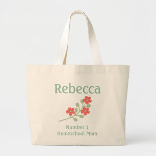 Bolso De Tela Gigante Encantadora Floral Homeschoa Mamá