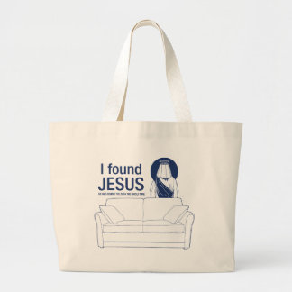 Bolso De Tela Gigante Encontré a Jesús que él era detrás del sofá el ti