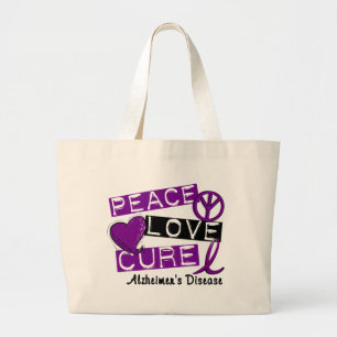 BOLSO DE TELA GIGANTE ENFERMEDAD DE ALZHEIMER DE LA CURACIÓN DEL AMOR D