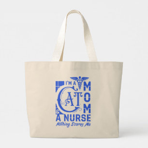 Bolso De Tela Gigante Enfermera de gatos - Gracioso regalo para enfermer