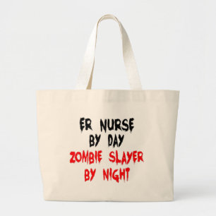 Bolso De Tela Gigante Enfermero Zombie Slayer ER